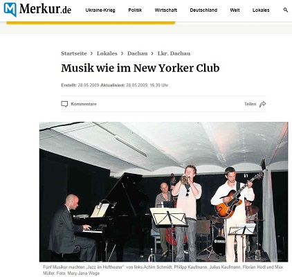 Pressebericht Merkur: Musik wie im New Yorker Club
